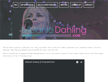 Tablet Screenshot of melaniedahling.com